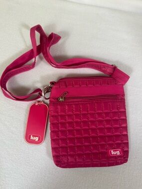 lug Fuchsia Quilted Crossbody Bag